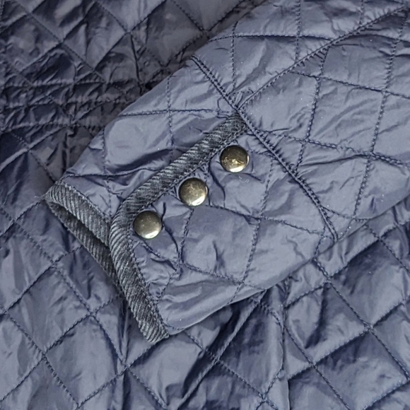 Hobbs London quilted winter coat jacket blue long lightweight size 4 - Picture 4 of 7